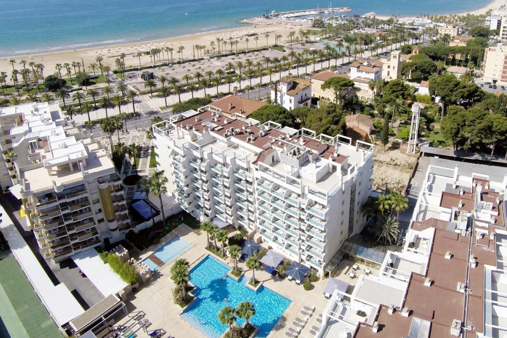 Beachfront location